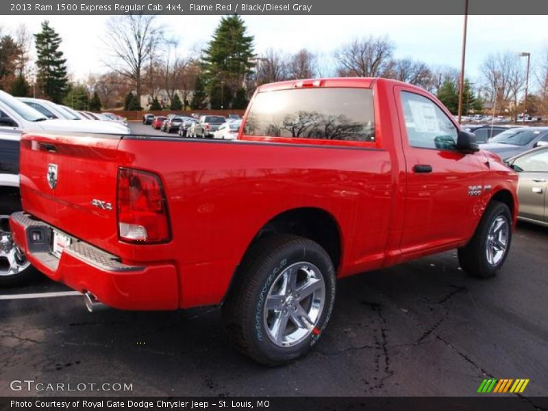 Flame Red / Black/Diesel Gray 2013 Ram 1500 Express Regular Cab 4x4