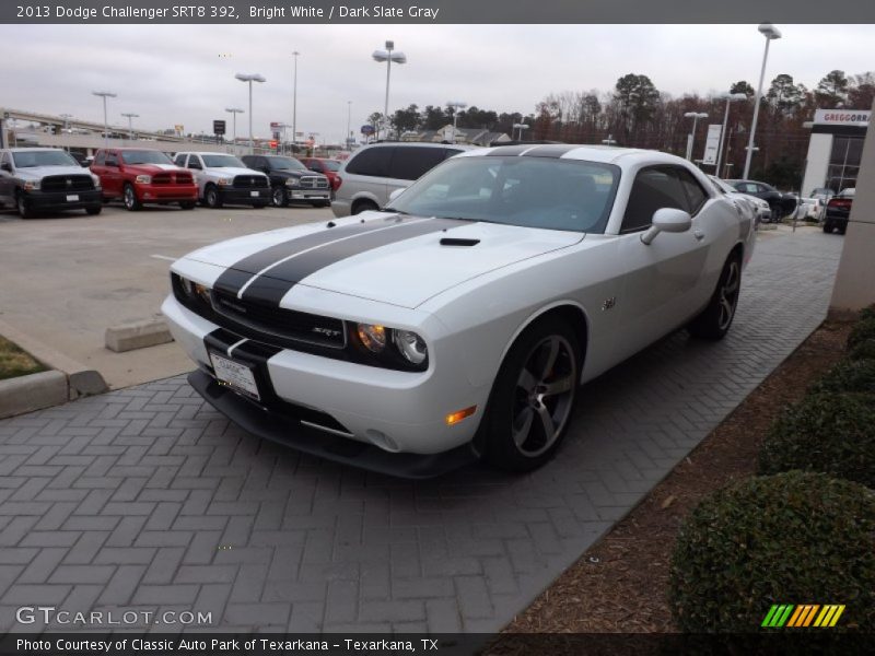 Bright White / Dark Slate Gray 2013 Dodge Challenger SRT8 392