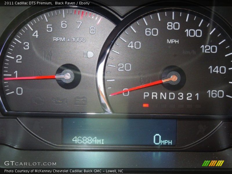 Black Raven / Ebony 2011 Cadillac DTS Premium