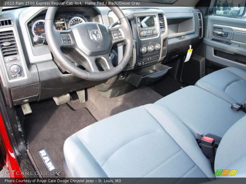  2013 1500 Express Regular Cab 4x4 Black/Diesel Gray Interior