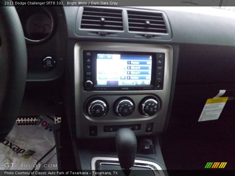 Bright White / Dark Slate Gray 2013 Dodge Challenger SRT8 392