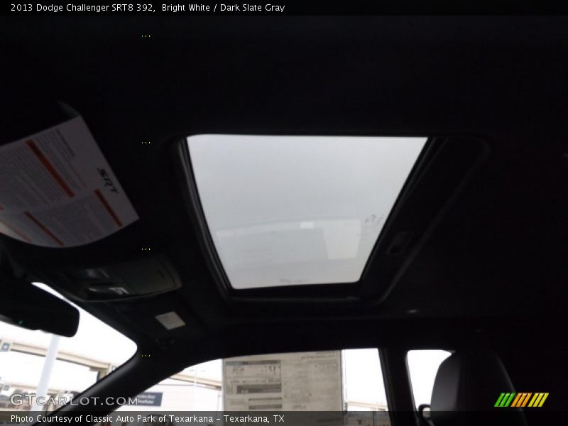 Bright White / Dark Slate Gray 2013 Dodge Challenger SRT8 392