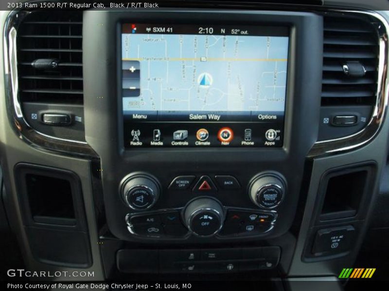 Navigation of 2013 1500 R/T Regular Cab