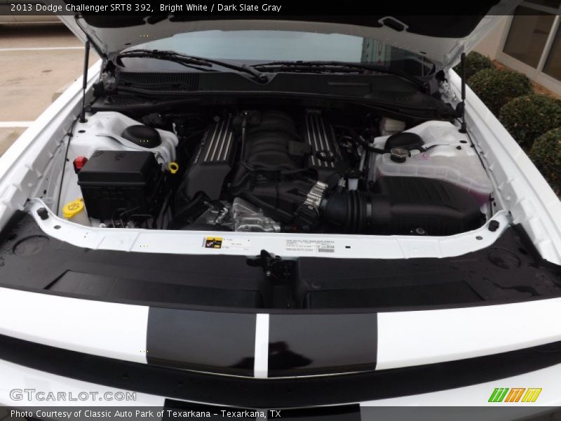 Bright White / Dark Slate Gray 2013 Dodge Challenger SRT8 392