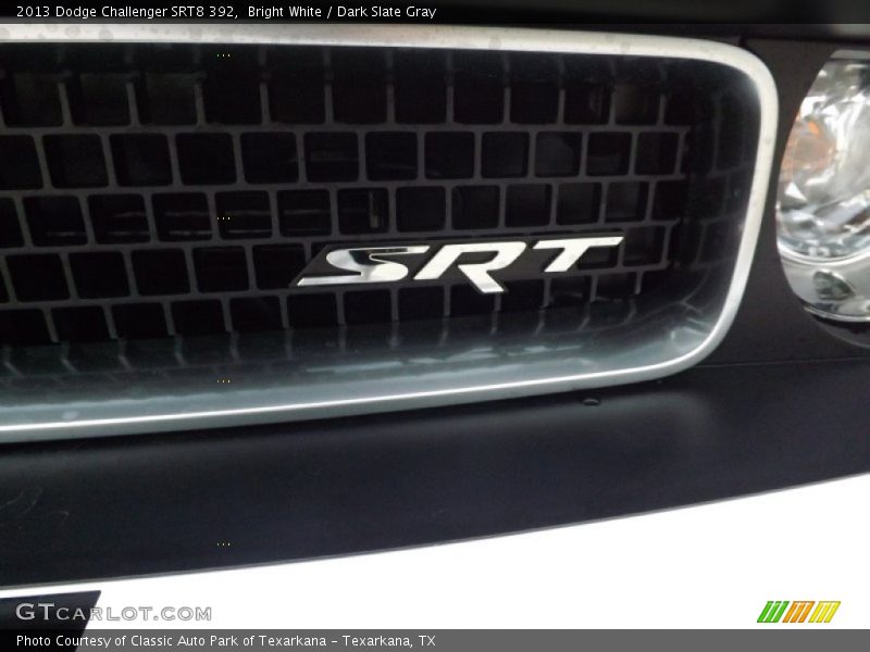 Bright White / Dark Slate Gray 2013 Dodge Challenger SRT8 392