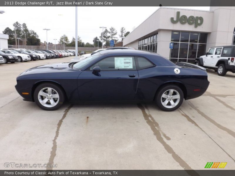Jazz Blue Pearl / Dark Slate Gray 2013 Dodge Challenger R/T