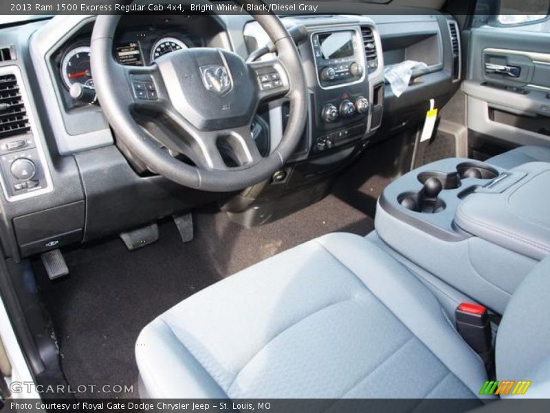 Bright White / Black/Diesel Gray 2013 Ram 1500 Express Regular Cab 4x4