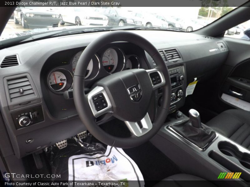 Jazz Blue Pearl / Dark Slate Gray 2013 Dodge Challenger R/T