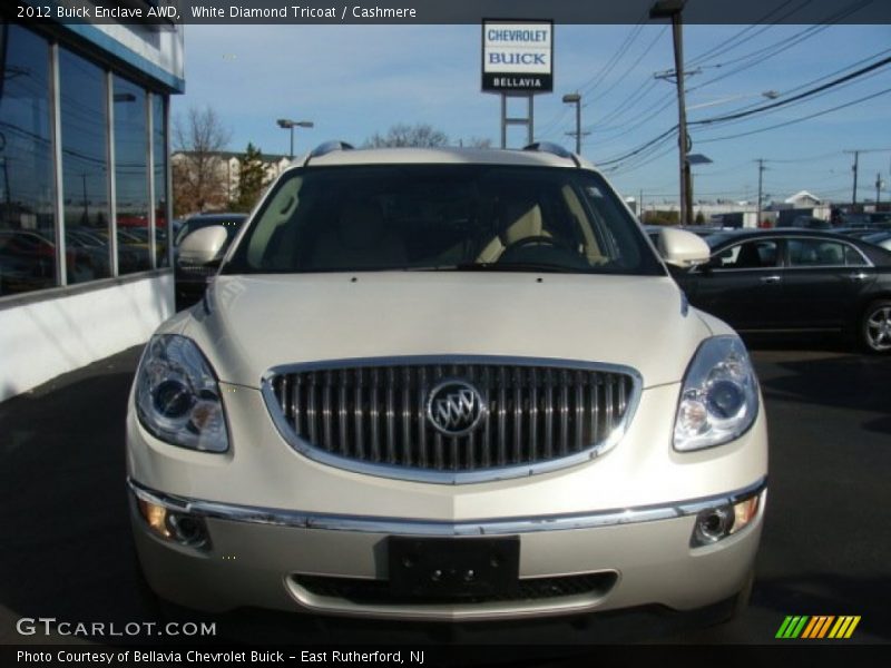 White Diamond Tricoat / Cashmere 2012 Buick Enclave AWD