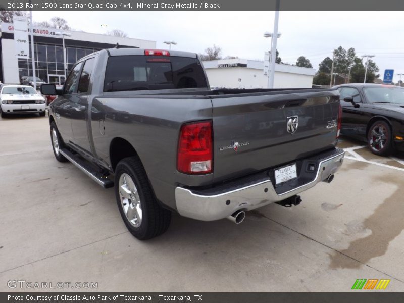 Mineral Gray Metallic / Black 2013 Ram 1500 Lone Star Quad Cab 4x4