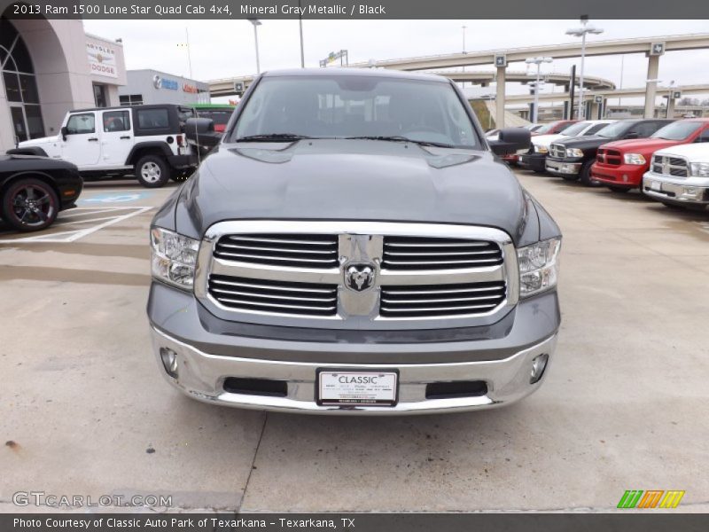 Mineral Gray Metallic / Black 2013 Ram 1500 Lone Star Quad Cab 4x4