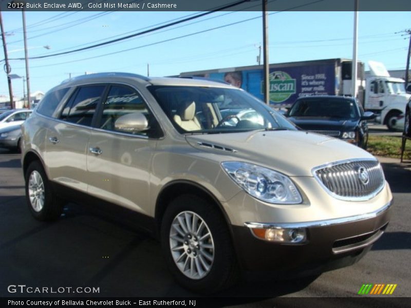 Gold Mist Metallic / Cashmere 2012 Buick Enclave AWD