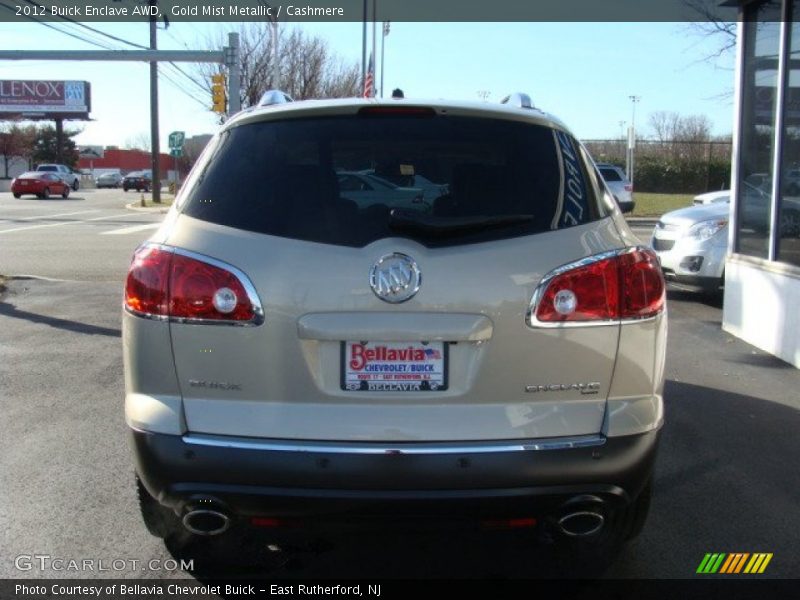 Gold Mist Metallic / Cashmere 2012 Buick Enclave AWD