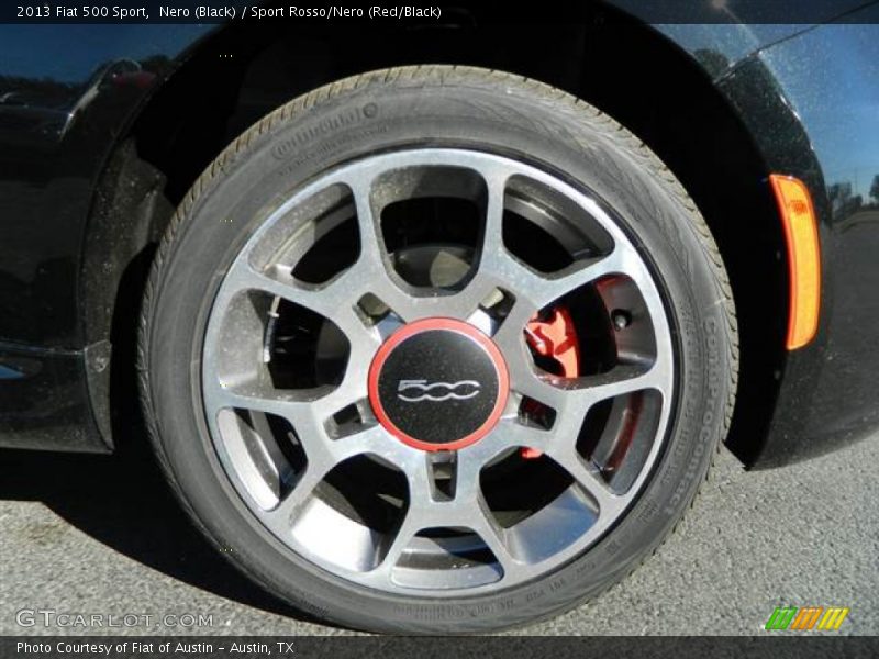 Nero (Black) / Sport Rosso/Nero (Red/Black) 2013 Fiat 500 Sport