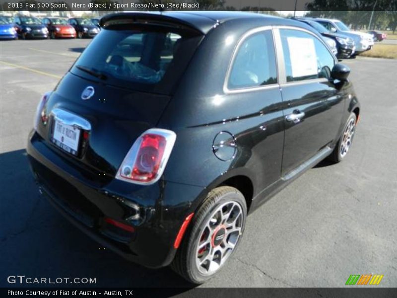 Nero (Black) / Sport Rosso/Nero (Red/Black) 2013 Fiat 500 Sport