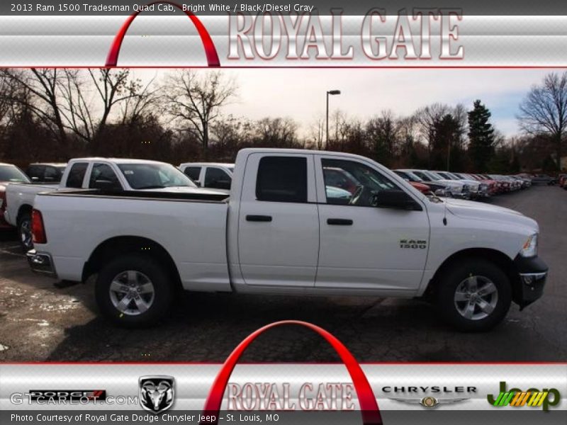 Bright White / Black/Diesel Gray 2013 Ram 1500 Tradesman Quad Cab