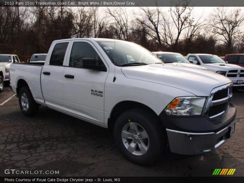 Bright White / Black/Diesel Gray 2013 Ram 1500 Tradesman Quad Cab