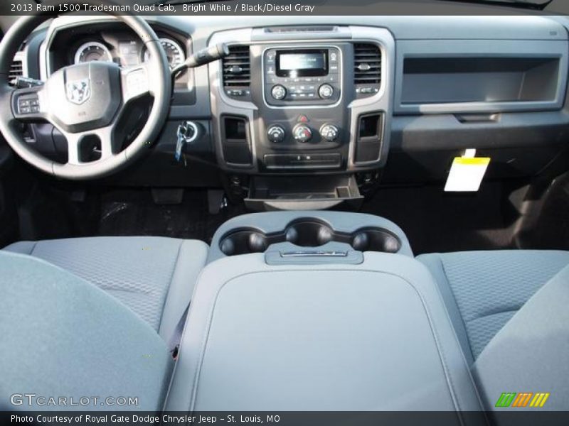 Bright White / Black/Diesel Gray 2013 Ram 1500 Tradesman Quad Cab