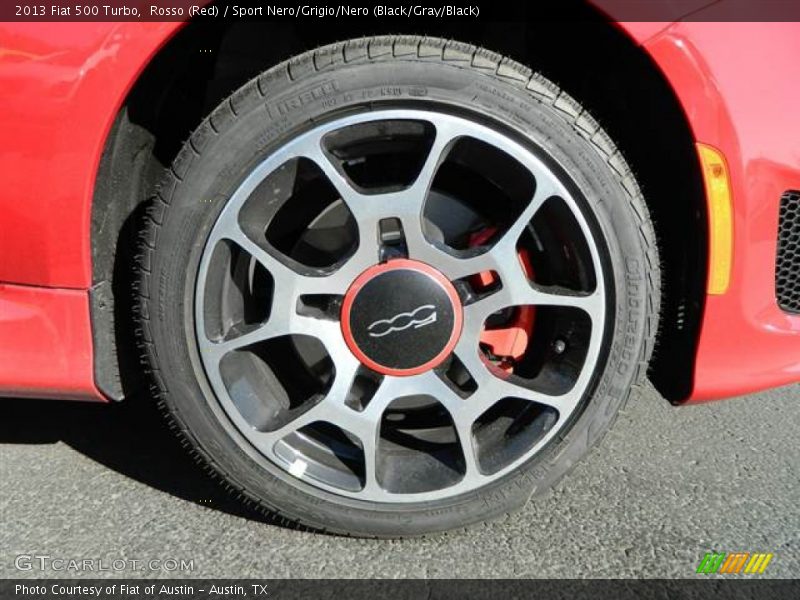 Rosso (Red) / Sport Nero/Grigio/Nero (Black/Gray/Black) 2013 Fiat 500 Turbo
