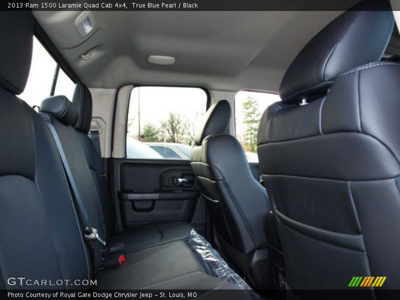True Blue Pearl / Black 2013 Ram 1500 Laramie Quad Cab 4x4