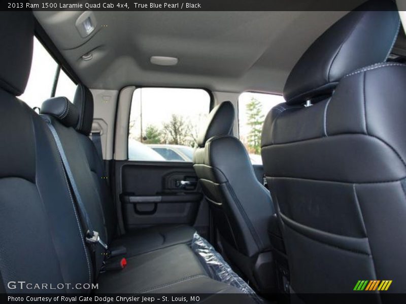 True Blue Pearl / Black 2013 Ram 1500 Laramie Quad Cab 4x4