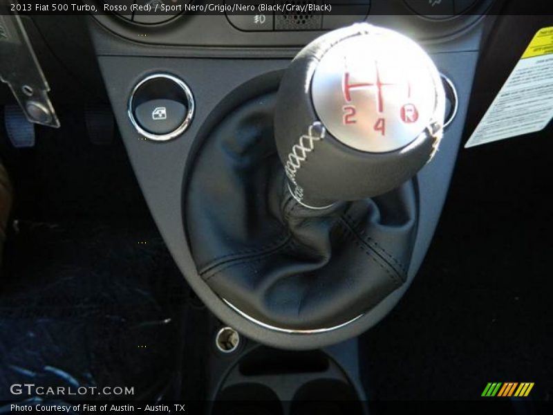 Rosso (Red) / Sport Nero/Grigio/Nero (Black/Gray/Black) 2013 Fiat 500 Turbo