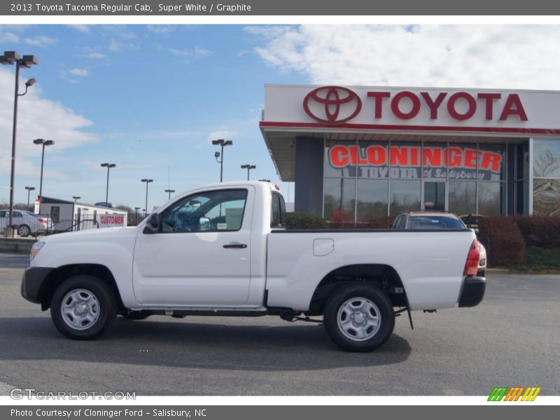 Super White / Graphite 2013 Toyota Tacoma Regular Cab