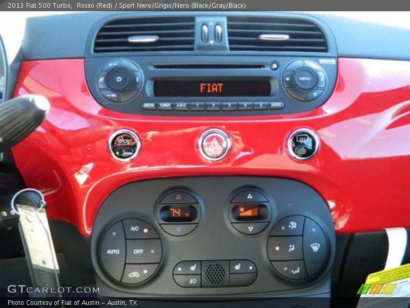 Rosso (Red) / Sport Nero/Grigio/Nero (Black/Gray/Black) 2013 Fiat 500 Turbo