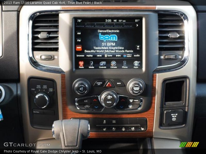 Controls of 2013 1500 Laramie Quad Cab 4x4