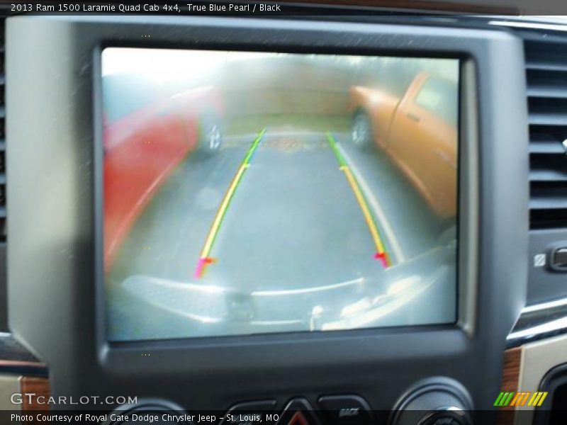 True Blue Pearl / Black 2013 Ram 1500 Laramie Quad Cab 4x4