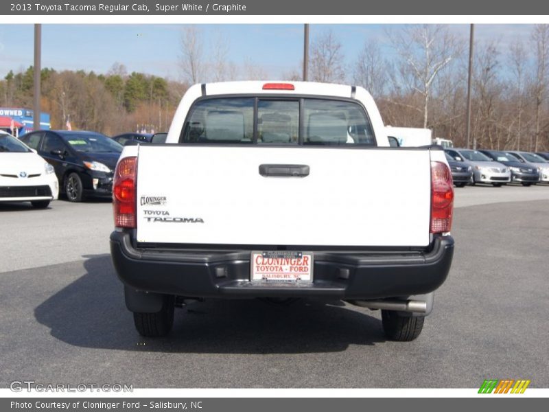 Super White / Graphite 2013 Toyota Tacoma Regular Cab