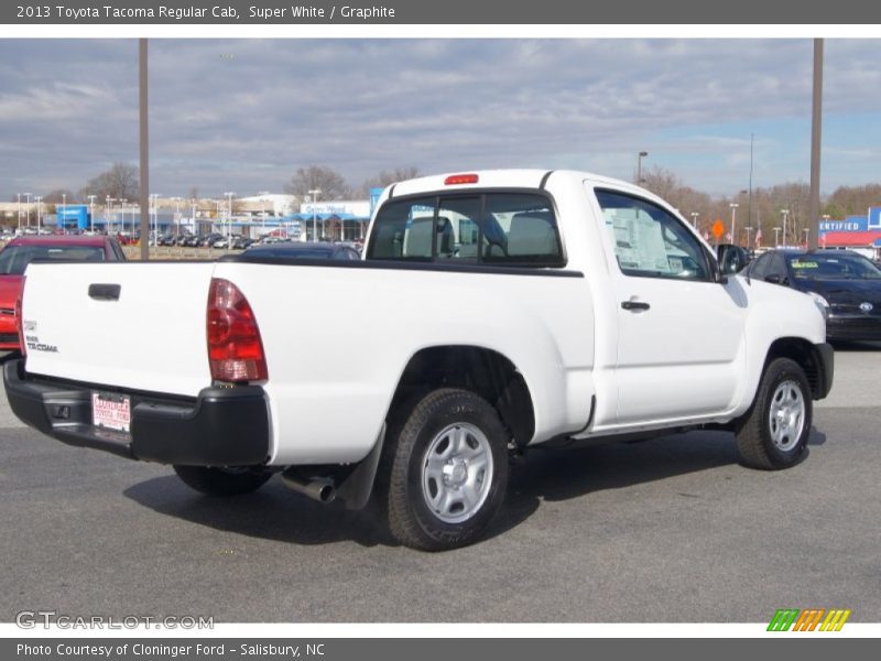 Super White / Graphite 2013 Toyota Tacoma Regular Cab