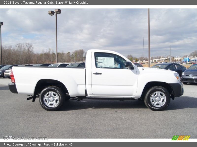 Super White / Graphite 2013 Toyota Tacoma Regular Cab