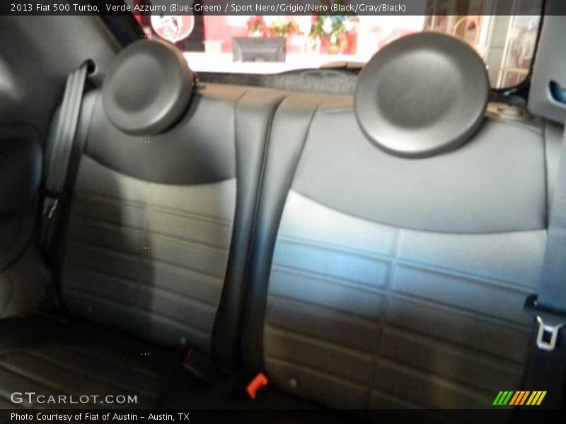 Verde Azzurro (Blue-Green) / Sport Nero/Grigio/Nero (Black/Gray/Black) 2013 Fiat 500 Turbo