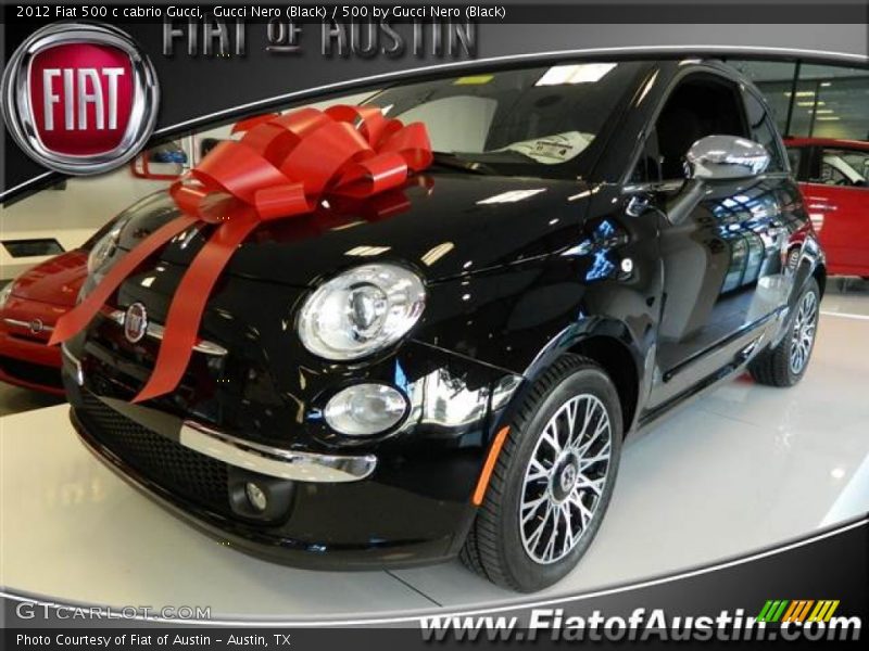 Gucci Nero (Black) / 500 by Gucci Nero (Black) 2012 Fiat 500 c cabrio Gucci