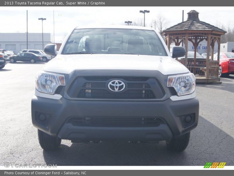 Super White / Graphite 2013 Toyota Tacoma Regular Cab
