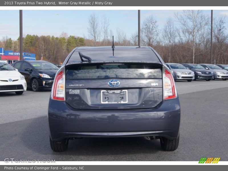 Winter Gray Metallic / Misty Gray 2013 Toyota Prius Two Hybrid