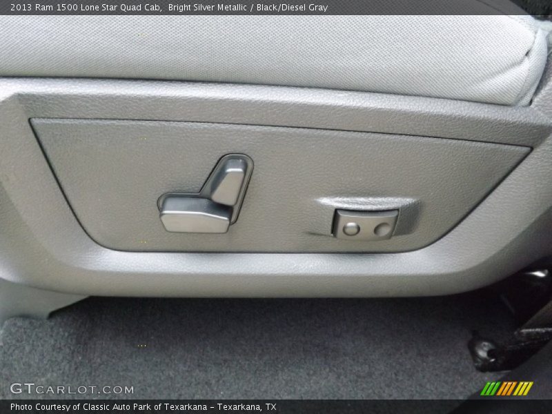 Bright Silver Metallic / Black/Diesel Gray 2013 Ram 1500 Lone Star Quad Cab