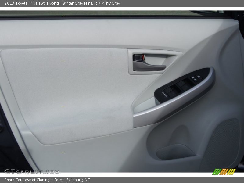 Winter Gray Metallic / Misty Gray 2013 Toyota Prius Two Hybrid