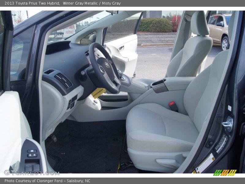 Winter Gray Metallic / Misty Gray 2013 Toyota Prius Two Hybrid