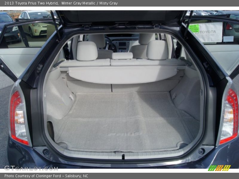 Winter Gray Metallic / Misty Gray 2013 Toyota Prius Two Hybrid