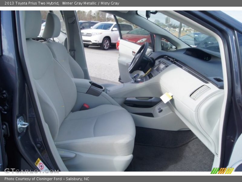 Winter Gray Metallic / Misty Gray 2013 Toyota Prius Two Hybrid