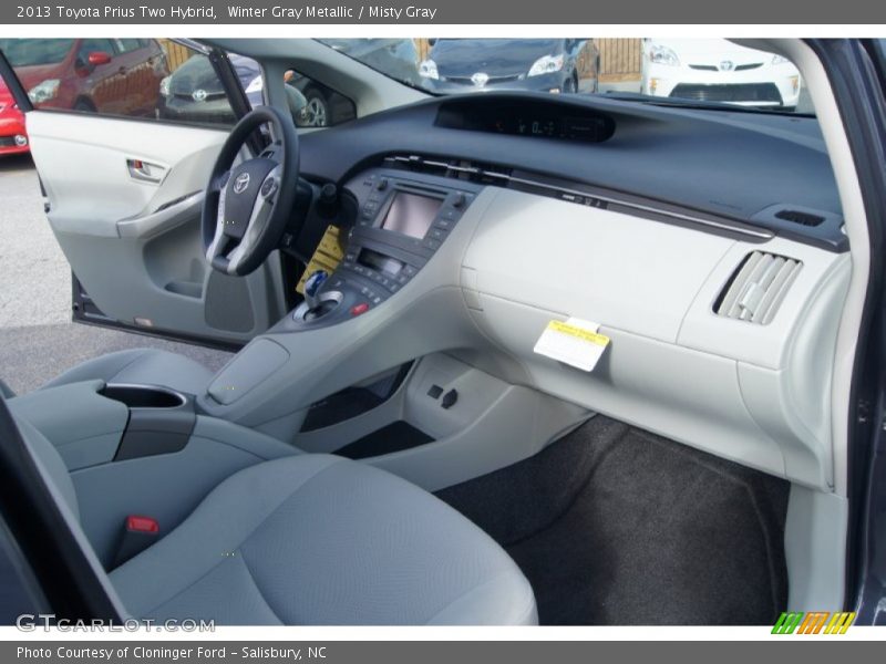 Winter Gray Metallic / Misty Gray 2013 Toyota Prius Two Hybrid
