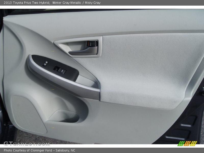 Winter Gray Metallic / Misty Gray 2013 Toyota Prius Two Hybrid