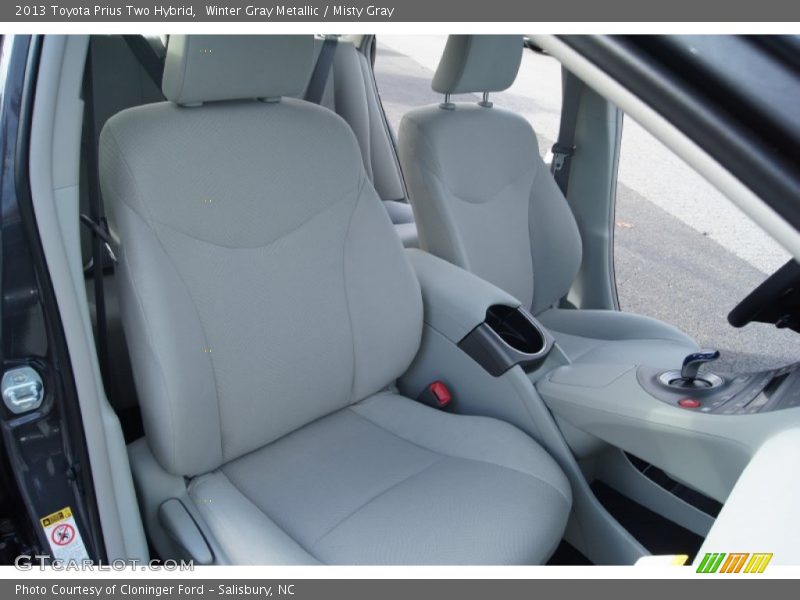 Winter Gray Metallic / Misty Gray 2013 Toyota Prius Two Hybrid