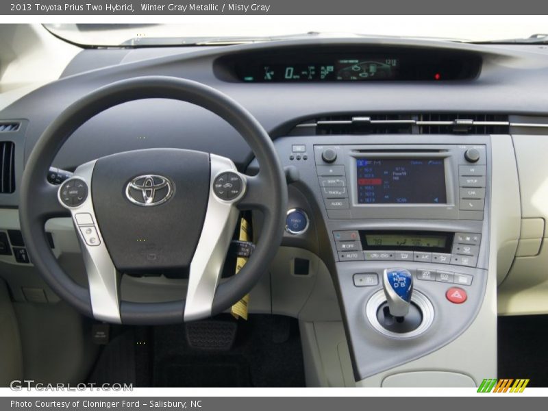 Winter Gray Metallic / Misty Gray 2013 Toyota Prius Two Hybrid