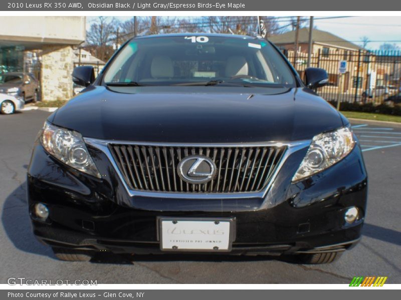 Obsidian Black / Light Gray/Espresso Birds-Eye Maple 2010 Lexus RX 350 AWD