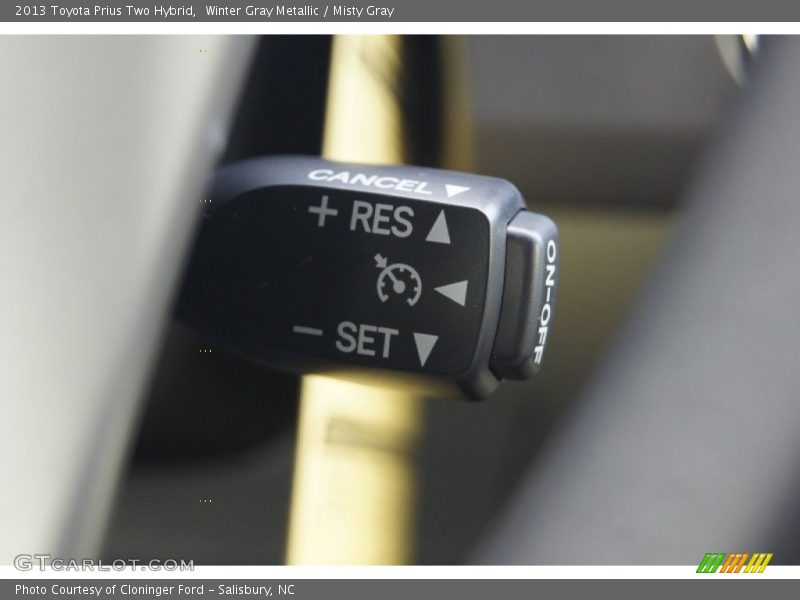 Winter Gray Metallic / Misty Gray 2013 Toyota Prius Two Hybrid