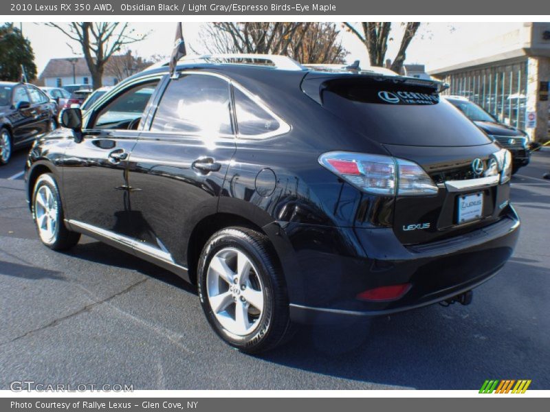 Obsidian Black / Light Gray/Espresso Birds-Eye Maple 2010 Lexus RX 350 AWD