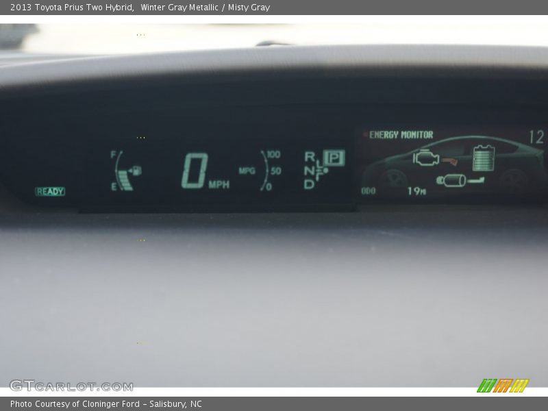 Winter Gray Metallic / Misty Gray 2013 Toyota Prius Two Hybrid
